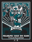 Phenom Gallery Philadelphia Eagles '19 Season 18" x 24"  Deluxe Framed Serigraph