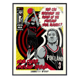 Phenom Gallery Portland Trailblazers '19 Playoffs Limited Edition Deluxe Framed Serigraph Print