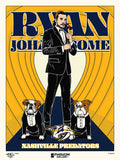 Phenom Gallery Nashville Predators Ryan Johandsome 18"x24" Serigraph Print (Printer Proof)