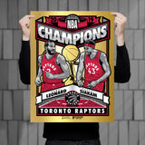 Phenom Gallery Kawhi Leonard Raptors 2019 NBA Champions Foil Framed Serigraph (Edition of 30)