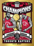 Phenom Gallery Toronto Raptors 2019 NBA Champions Foil Serigraph (Edition of 30)
