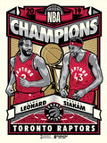 Phenom Gallery Toronto Raptors '19 NBA Champs Limited Edition Deluxe Framed Serigraph