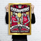 Phenom Gallery Toronto Raptors 2019 NBA Champions Foil Serigraph (Edition of 30)