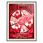 Phenom Gallery Detroit Red Wings 2017-18 Season Deluxe Framed Serigraph Print