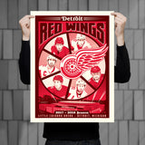 Phenom Gallery Detroit Red Wings 2017-18 Season Deluxe Framed Serigraph Print