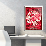 Phenom Gallery Detroit Red Wings 2017-18 Season Deluxe Framed Serigraph Print