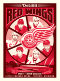 Phenom Gallery Detroit Red Wings 2017-18 Season Serigraph (Printer Proof)
