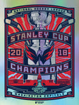 Phenom Gallery Washington Capitals 2018 Stanley Cup Champions Foil Serigraph