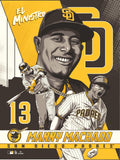 Phenom Gallery San Diego Padres Manny Machado 18" x 24" Deluxe Framed Serigraph