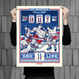 Phenom Gallery New York Rangers Vic Hadfield Limited Edition Deluxe Framed Serigraph Print