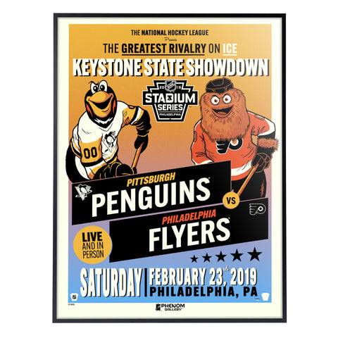 Phenom Gallery NHL Stadium Series 2019 - Penguins vs Flyers Limited Edition Deluxe Framed Serigraph