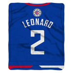 Sleep Squad Los Angeles Clippers Kawhi Leonard 60” x 80” Raschel Plush Blanket