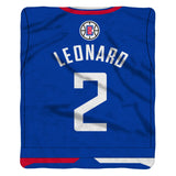 Sleep Squad Los Angeles Clippers Kawhi Leonard 60” x 80” Raschel Plush Blanket