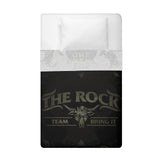 Sleep Squad WWE The Rock  x Bleacher Creatures Bundle- 60" x 80" Throw Blanket & 10" Plush Figure