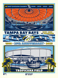 Phenom Gallery Tampa Bay Rays 25th Anniversary 18" x 24" Serigraph