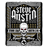 Sleep Squad WWE Stone Cold Steve Austin 60” x 80” Raschel Plush Blanket