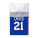 Sleep Squad Philadelphia 76ers Joel Embiid 60” x 80” Raschel Plush Blanket