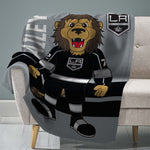 Sleep Squad Los Angeles Kings Bailey 60” x 80” Raschel Plush Blanket