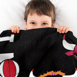 Sleep Squad Chicago Bulls Benny the Bull Mascot 60” x 80” Raschel Plush Blanket