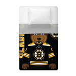 Sleep Squad Boston Bruins Blades 60” x 80” Raschel Plush Blanket