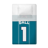 Sleep Squad Charlotte Hornets LaMelo Ball 60” x 80” Raschel Plush Jersey Blanket