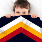 Sleep Squad Colorado Avalanche Reverse Retro 60” x 80” Raschel Plush Blanket