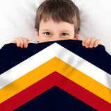 Sleep Squad Colorado Avalanche Reverse Retro 60” x 80” Raschel Plush Blanket