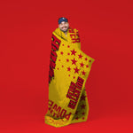 Sleep Squad WWE Hulk Hogan 60” x 80”  Raschel Plush Blanket