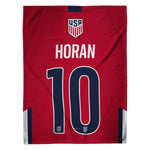 Sleep Squad US Women's Soccer Lindsey Horan 60” x 80” Raschel Plush Jersey Blanket