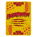 Sleep Squad WWE Hulk Hogan 60” x 80”  Raschel Plush Blanket