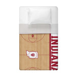 Sleep Squad Indiana Hoosiers Basketball Court 60” x 80” Raschel Throw Blanket
