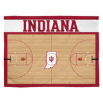 Sleep Squad Indiana Hoosiers Basketball Court 60” x 80” Raschel Throw Blanket