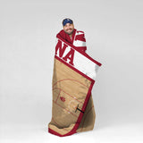 Sleep Squad Indiana Hoosiers Basketball Court 60” x 80” Raschel Throw Blanket