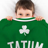 Sleep Squad Boston Celtics Jayson Tatum 60” x 80” Raschel Plush Blanket
