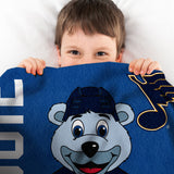 Sleep Squad St. Louis Blues Louie 60” x 80” Rachel Plush Blanket