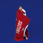Sleep Squad Montreal Canadiens Nick Suzuki 60” x 80” Raschel Plush Jersey Blanket