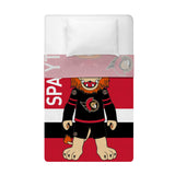 Sleep Squad Ottawa Senators Sparty 60” x 80” Raschel Plush Blanket
