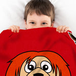 Sleep Squad Ottawa Senators Sparty 60” x 80” Raschel Plush Blanket