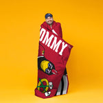 Sleep Squad Chicago Blackhawks Tommyhawk 60” x 80” Raschel Plush Blanket