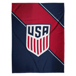 Sleep Squad US Soccer Federation Logo 60” x 80” Raschel Plush Throw