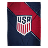 Sleep Squad US Soccer Federation Logo 60” x 80” Raschel Plush Throw