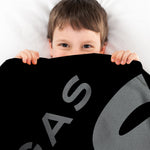 Sleep Squad Las Vegas Aces Logo 60” x 80” Raschel Plush Throw Blanket