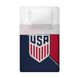 Sleep Squad US Soccer Federation Logo 60” x 80” Raschel Plush Throw