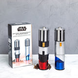 Uncanny Brands Star Wars Lightsaber Electric Salt & Pepper Mill Grinder (Pack of 2)