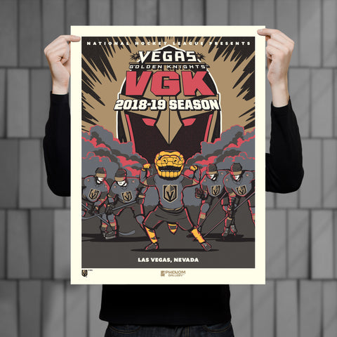 Phenom Gallery Vegas Golden Knights 2018-2019 Season Serigraph