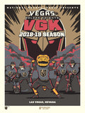 Phenom Gallery Vegas Golden Knights 2018-2019 Season Serigraph