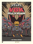 Phenom Gallery Vegas Golden Knights '18-19 Season Deluxe Framed Serigraph
