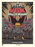 Phenom Gallery Vegas Golden Knights '18-19 Season Deluxe Framed Serigraph