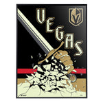 Phenom Gallery Vegas Golden Knights Reverse Retro 18" x 24"  Deluxe Framed Serigraph