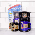 Uncanny Brands WWE Caffeinate Like A Champion Single Cup Coffee Maker Gift Set with 2 Mugs